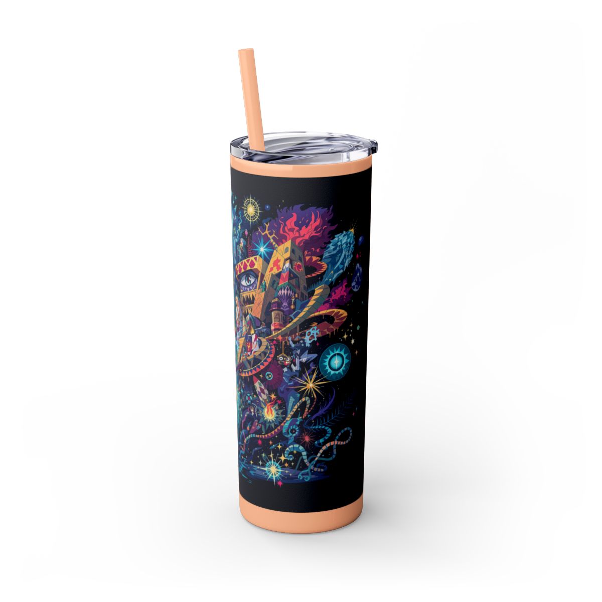Color: Glitter Blush | Size: 20oz | Product: Illustrated Photorealistic Fusion Tumbler | Category: Unisex