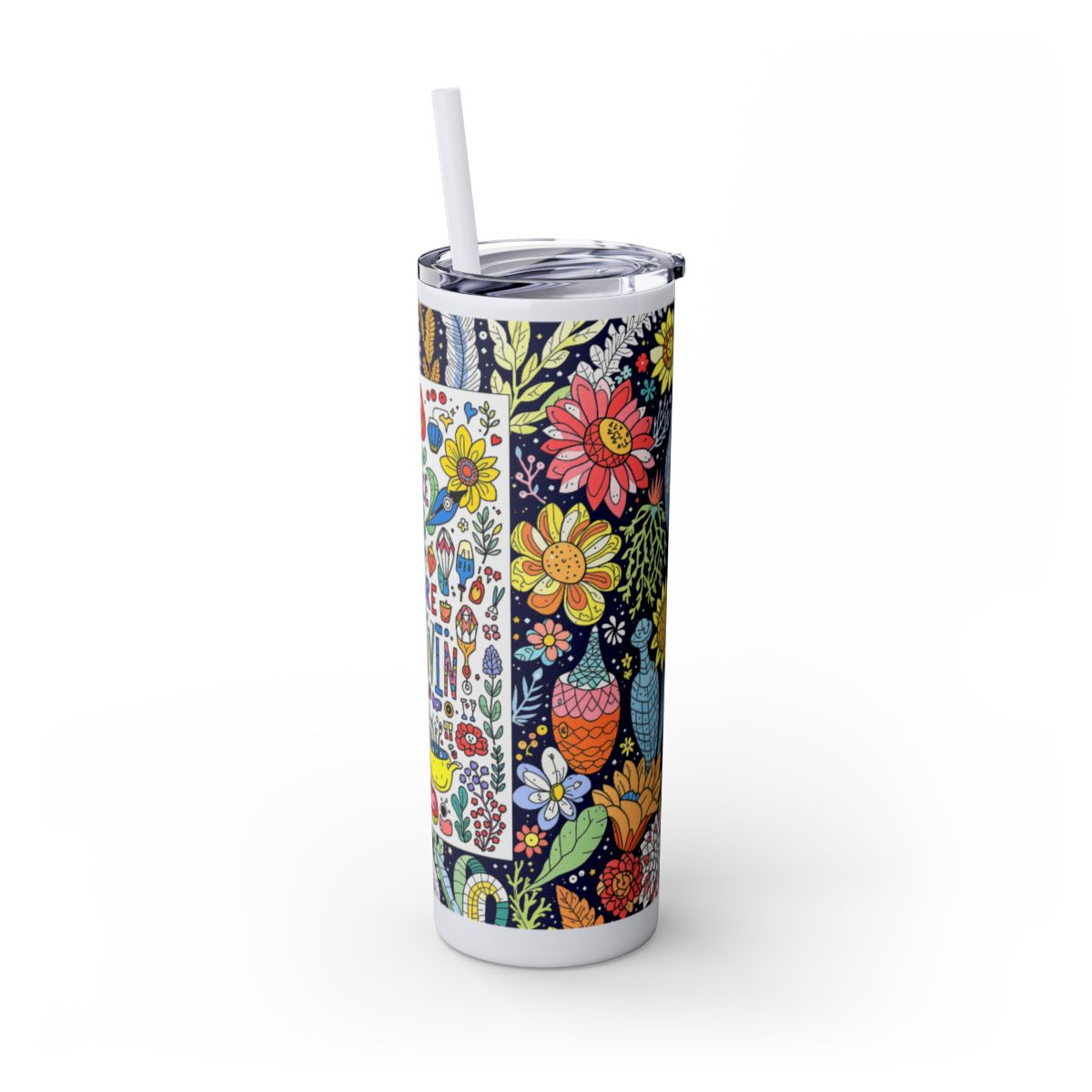 Color: Glitter Iceberg | Size: 20oz | Product: Illustrative Style Art Tumbler | Category: Unisex