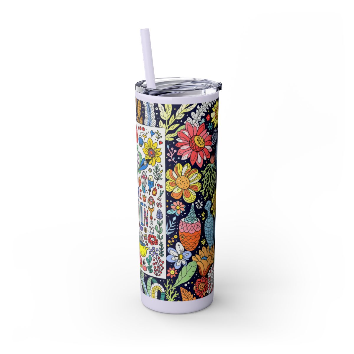 Color: Glitter Lilac | Size: 20oz | Product: Illustrative Style Art Tumbler | Category: Unisex