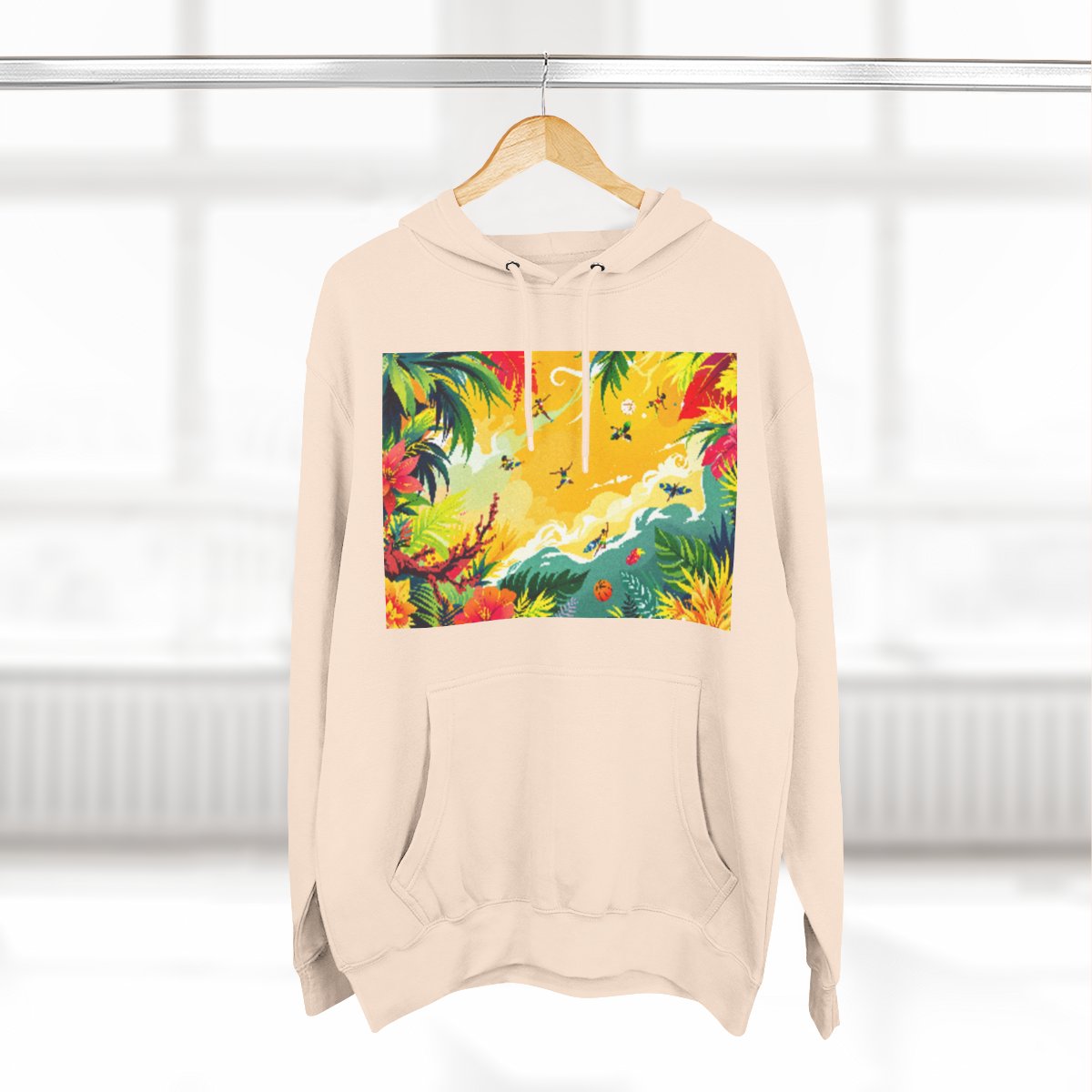 Color: Pale Pink | Size: S | Product: Jamaican Basketball Fantasy Hoodie | Category: Unisex