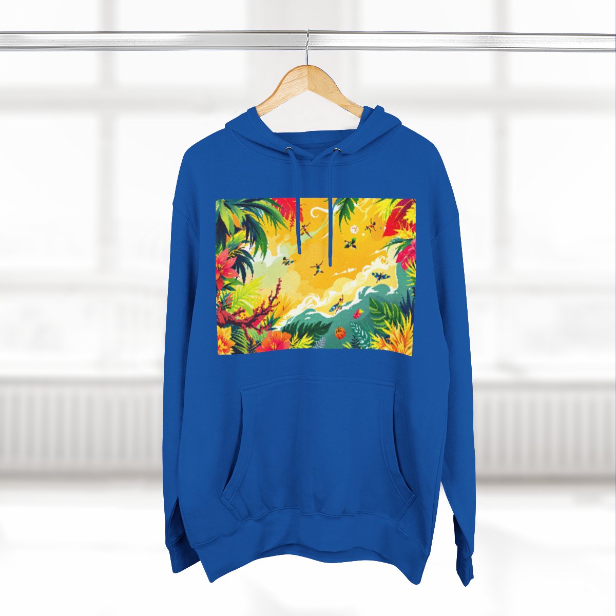 Color: Royal Blue | Size: S | Product: Jamaican Basketball Fantasy Hoodie | Category: Unisex