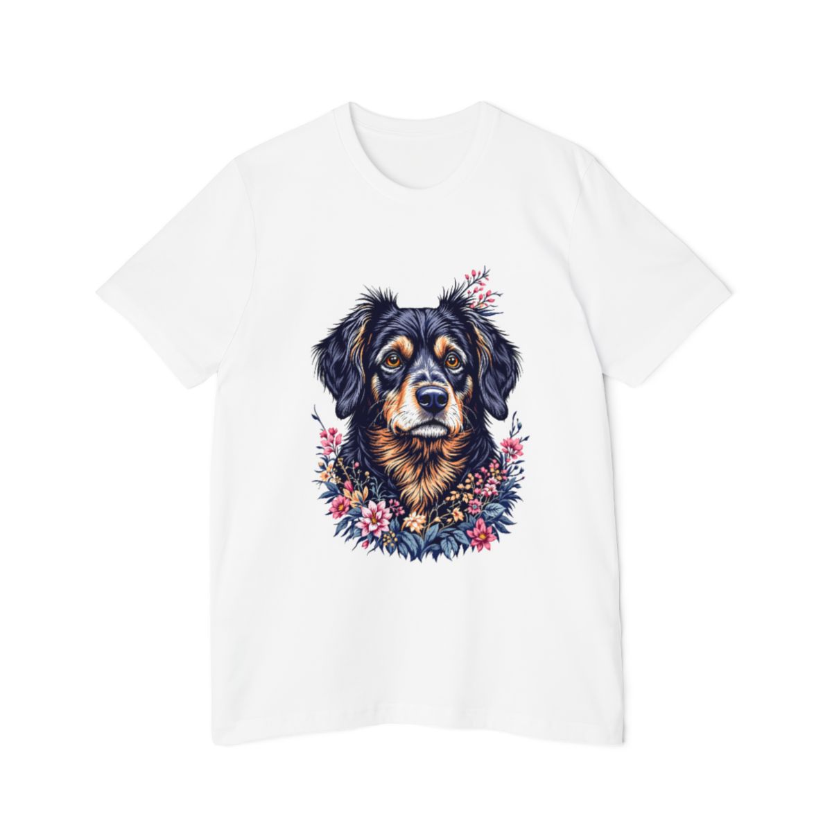 Color: White | Size: XS | Product: Lively Dog Sketch T-Shirt | Category: Unisex