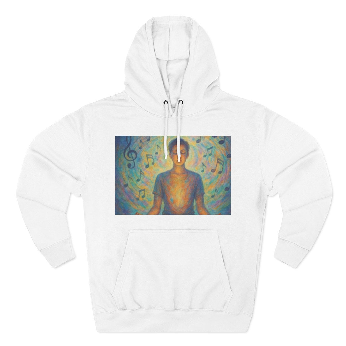Color: White | Size: S | Product: Mental Health and Music Journey Hoodie | Category: Unisex