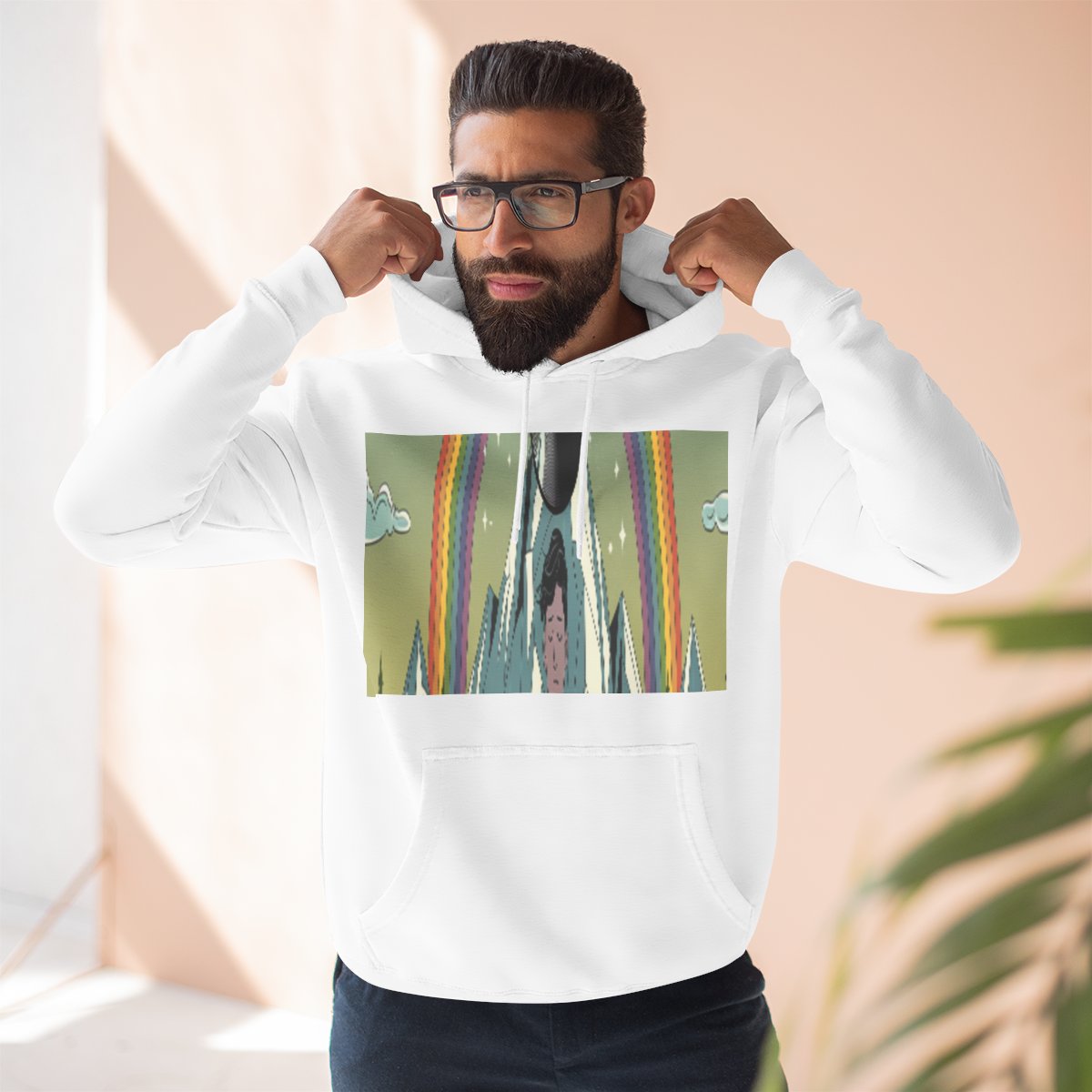 Color: White | Size: S | Product: Mental Health and Music Journey Hoodie | Category: Unisex