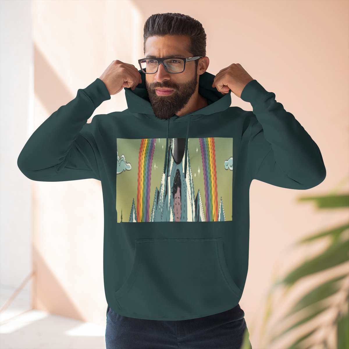Color: Sports Green | Size: S | Product: Mental Health and Music Journey Hoodie | Category: Unisex