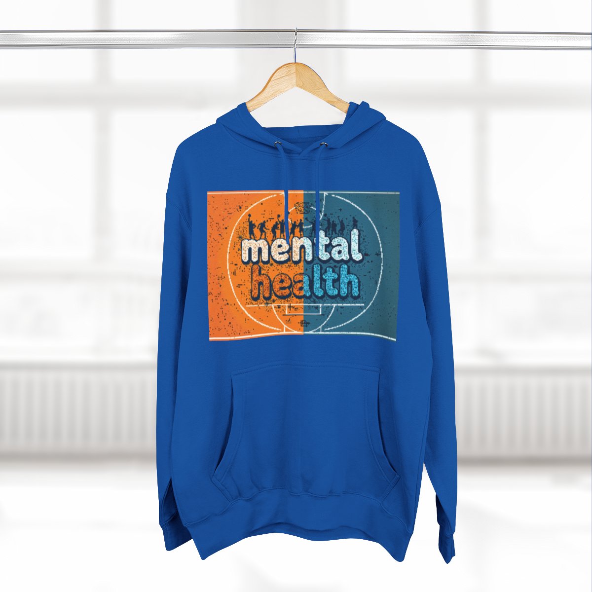 Color: Royal Blue | Size: S | Product: Mental Health Basketball Hoodie | Category: Unisex