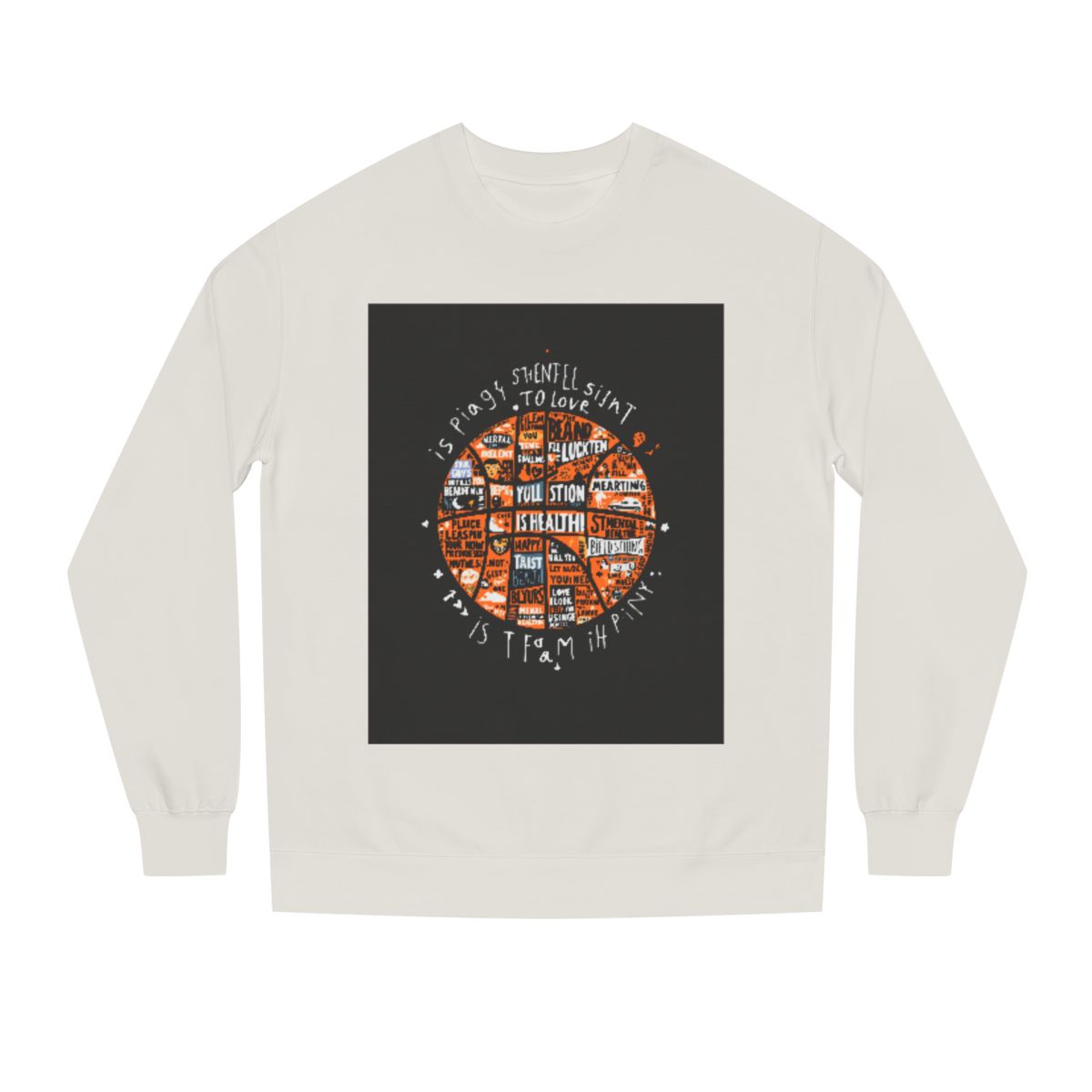 Color: Bone | Size: XS | Product: Mental Health Resilience Basketball Crewneck | Category: Unisex
