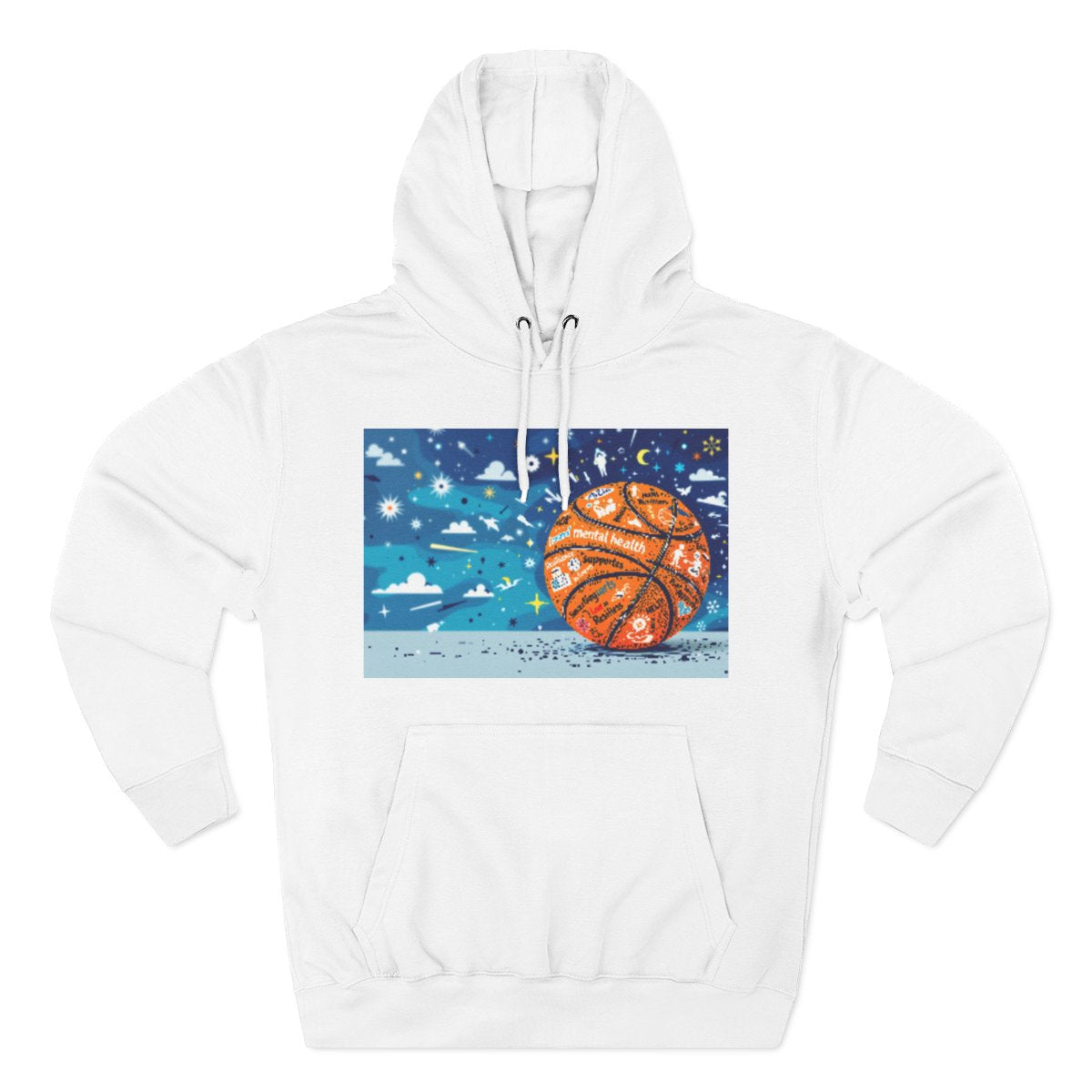 Color: White | Size: S | Product: Mental Health Resilience Themed Hoodie | Category: Unisex
