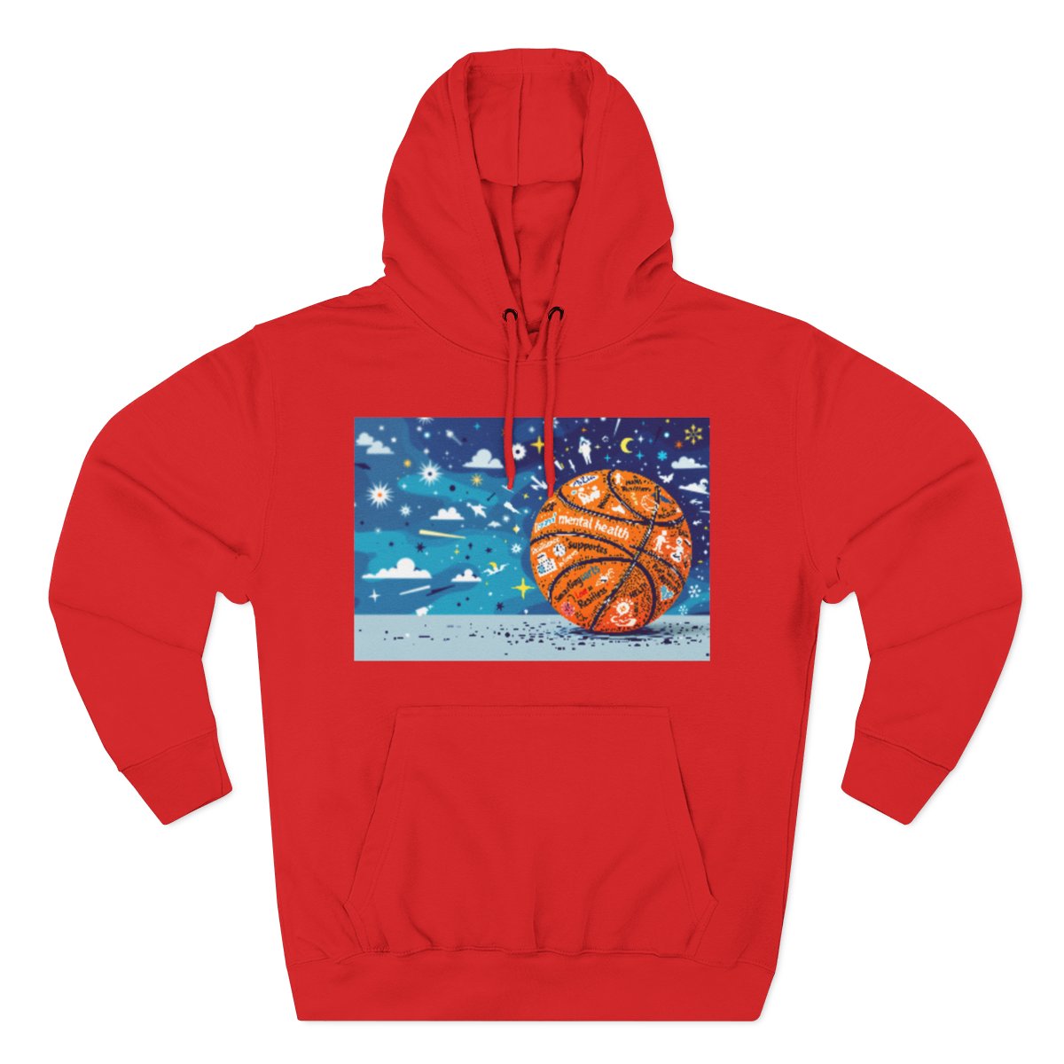 Color: Red | Size: S | Product: Mental Health Resilience Themed Hoodie | Category: Unisex