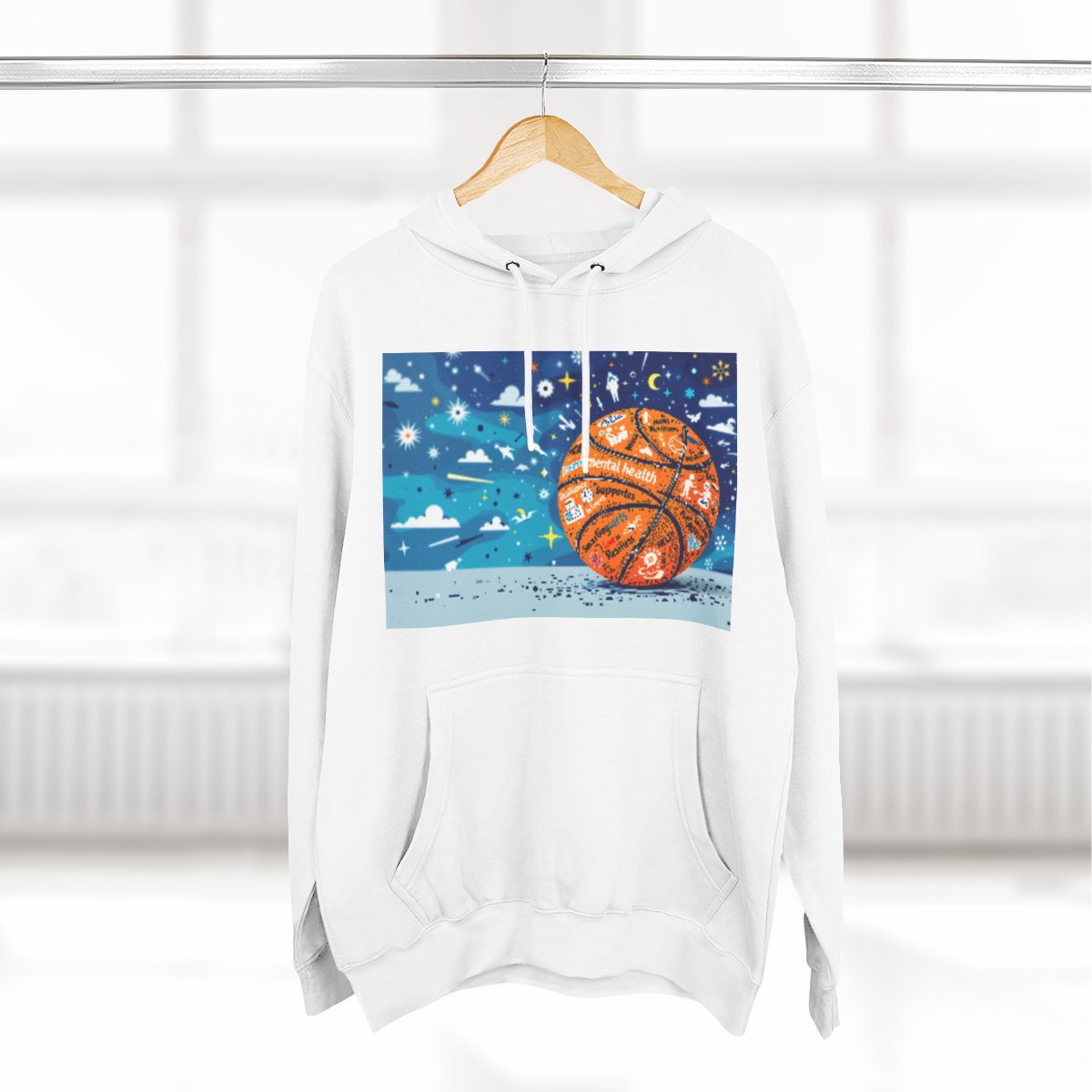 Color: White | Size: S | Product: Mental Health Resilience Themed Hoodie | Category: Unisex