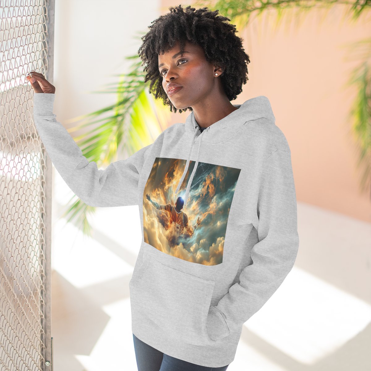 Color: Heather Grey | Size: S | Product: Mindful Basketball Player Design Hoodie | Category: Unisex