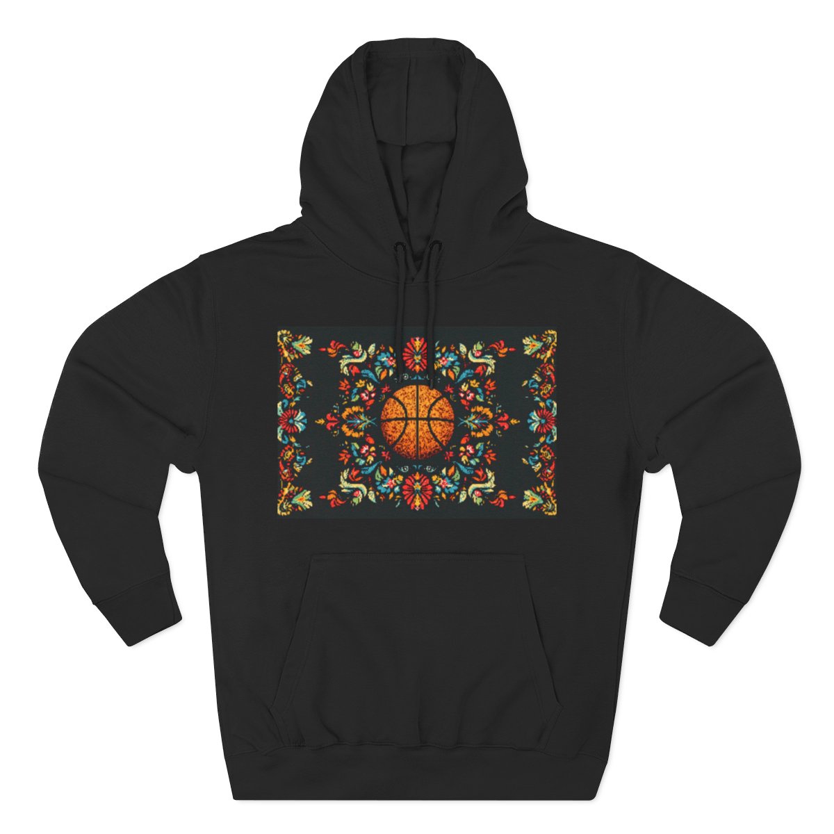 Color: Black | Size: S | Product: Panamanian Art Basketball Stylish Hoodie | Category: Unisex