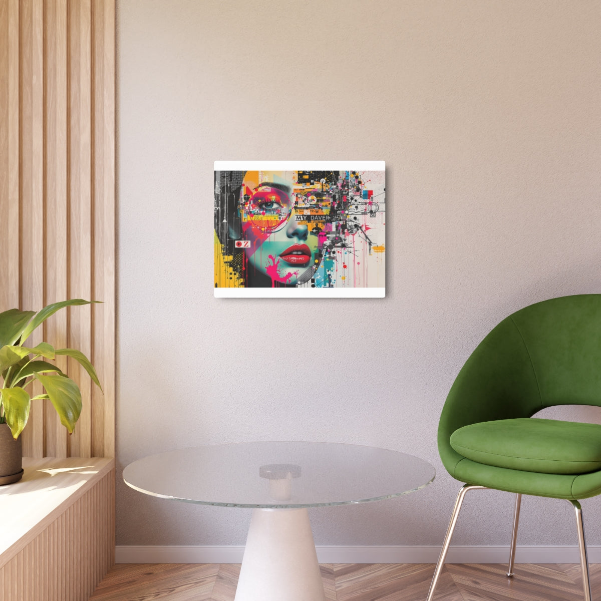 Size: 20" x 16" (Horizontal) | Product: Photorealistic Pop-Art Fusion Art Sign | Category: Unisex