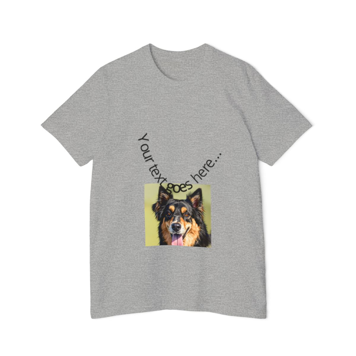 Color: Athletic Heather | Size: XS | Product: Realistic Dog Illustration T-Shirt | Category: Unisex