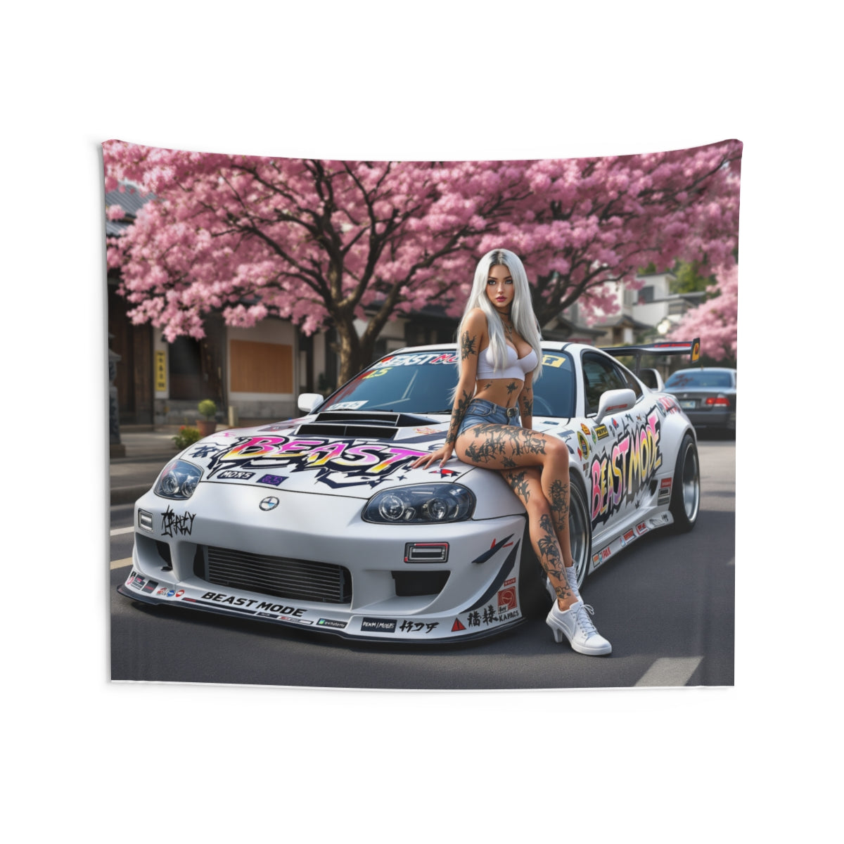 Size: 80" × 68" | Product: Stunning Digital Character Wall Tapestry | Category: Unisex