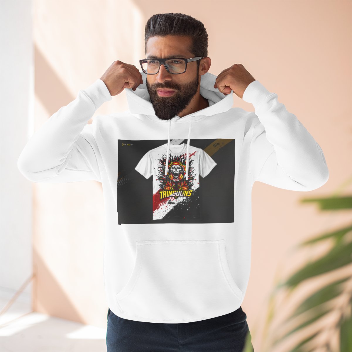 Color: White | Size: S | Product: Trinidad Basketball Essence Hoodie | Category: Unisex