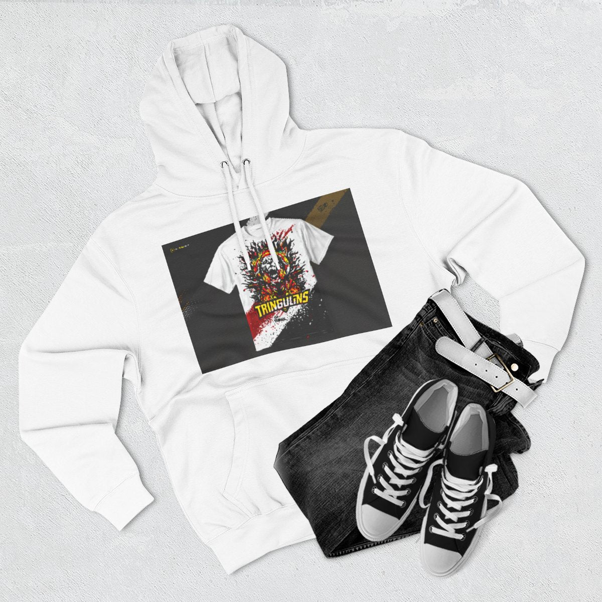 Color: White | Size: S | Product: Trinidad Basketball Essence Hoodie | Category: Unisex