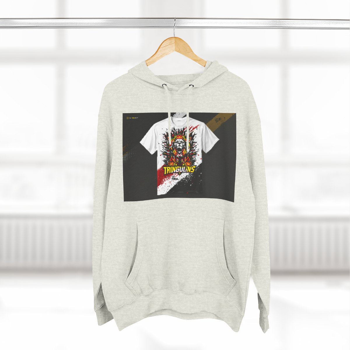 Color: Oatmeal Heather | Size: S | Product: Trinidad Basketball Essence Hoodie | Category: Unisex