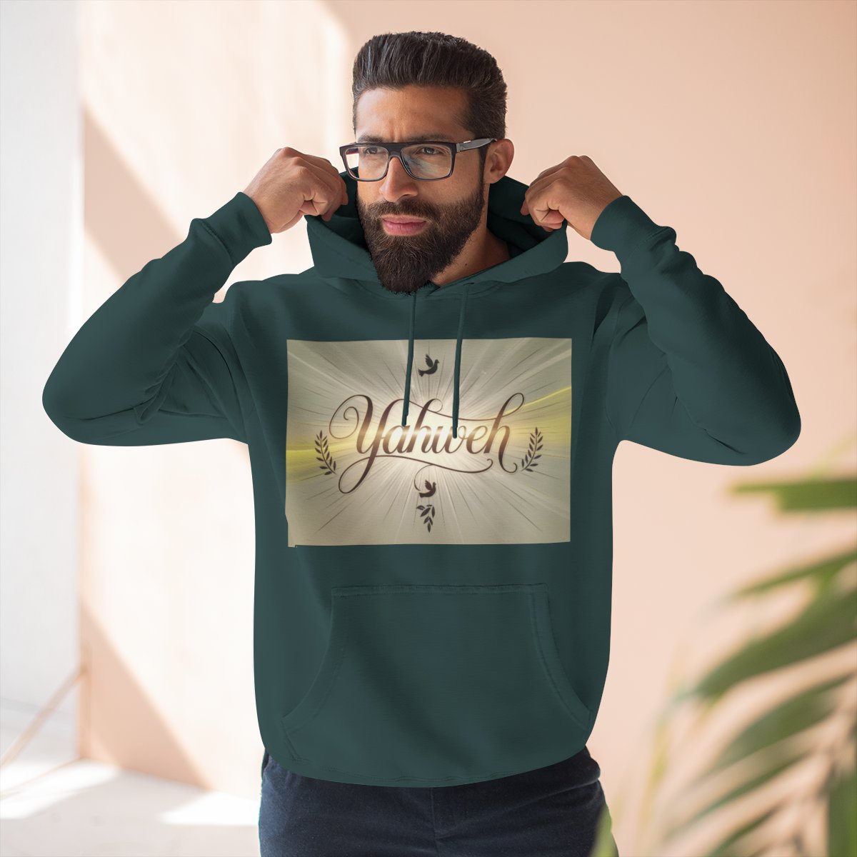 Color: Sports Green | Size: S | Product: Yahweh Spiritual Style Hoodie | Category: Unisex