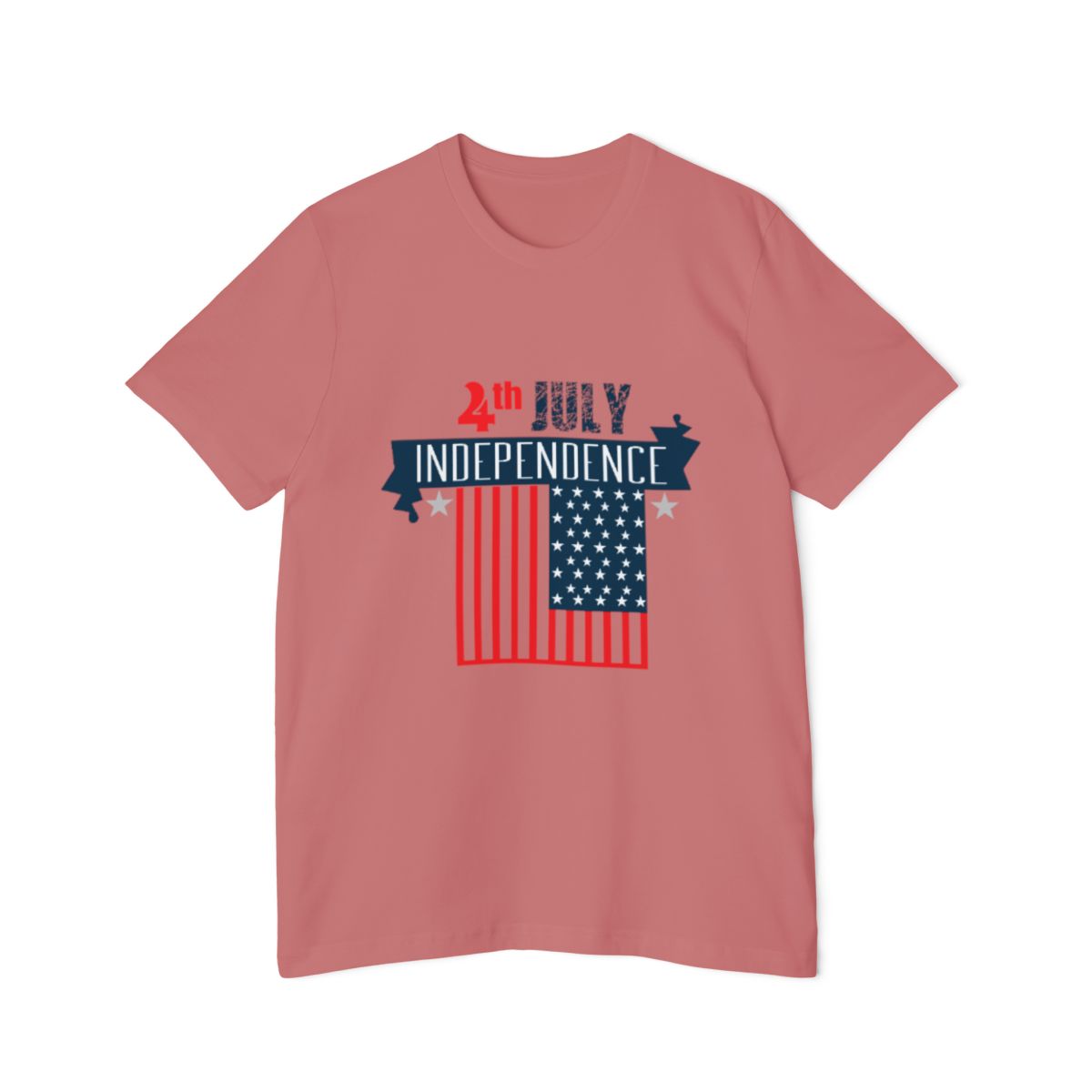 Color: Mauve | Size: XS | Product: 4th of July Rabbit Photorealistic T-Shirt | Category: Unisex