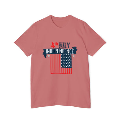Color: Mauve | Size: XS | Product: 4th of July Rabbit Photorealistic T-Shirt | Category: Unisex
