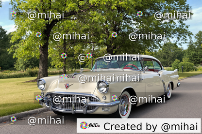 Vintage Car Scenic Canvas