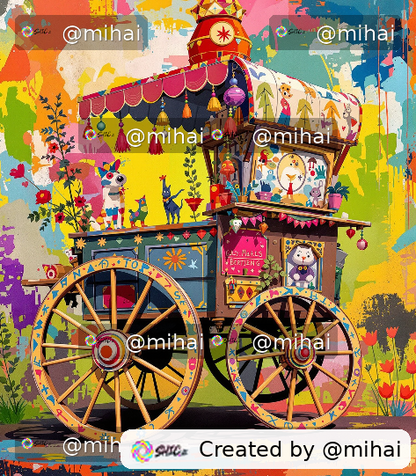 Rustic Decorative Cart Theme T-Shirt