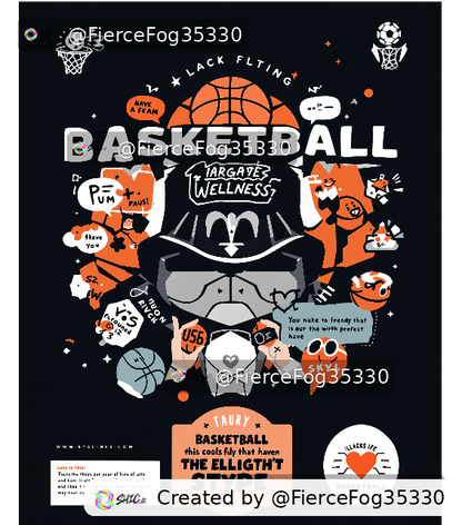 Basketball Wellness Theme Crewneck