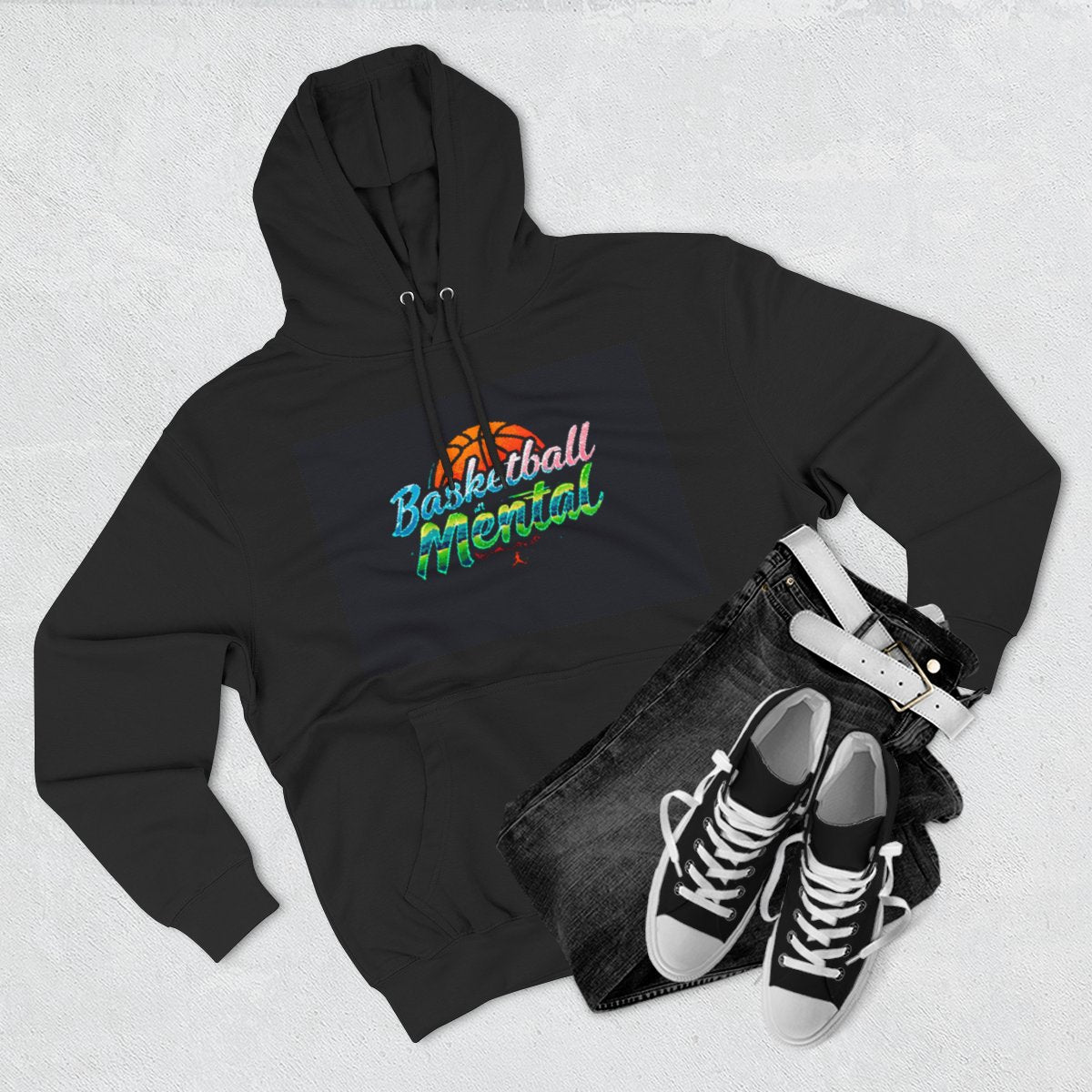 Color: Black | Size: S | Product: Barbados Basketball Mental Hoodie | Category: Unisex
