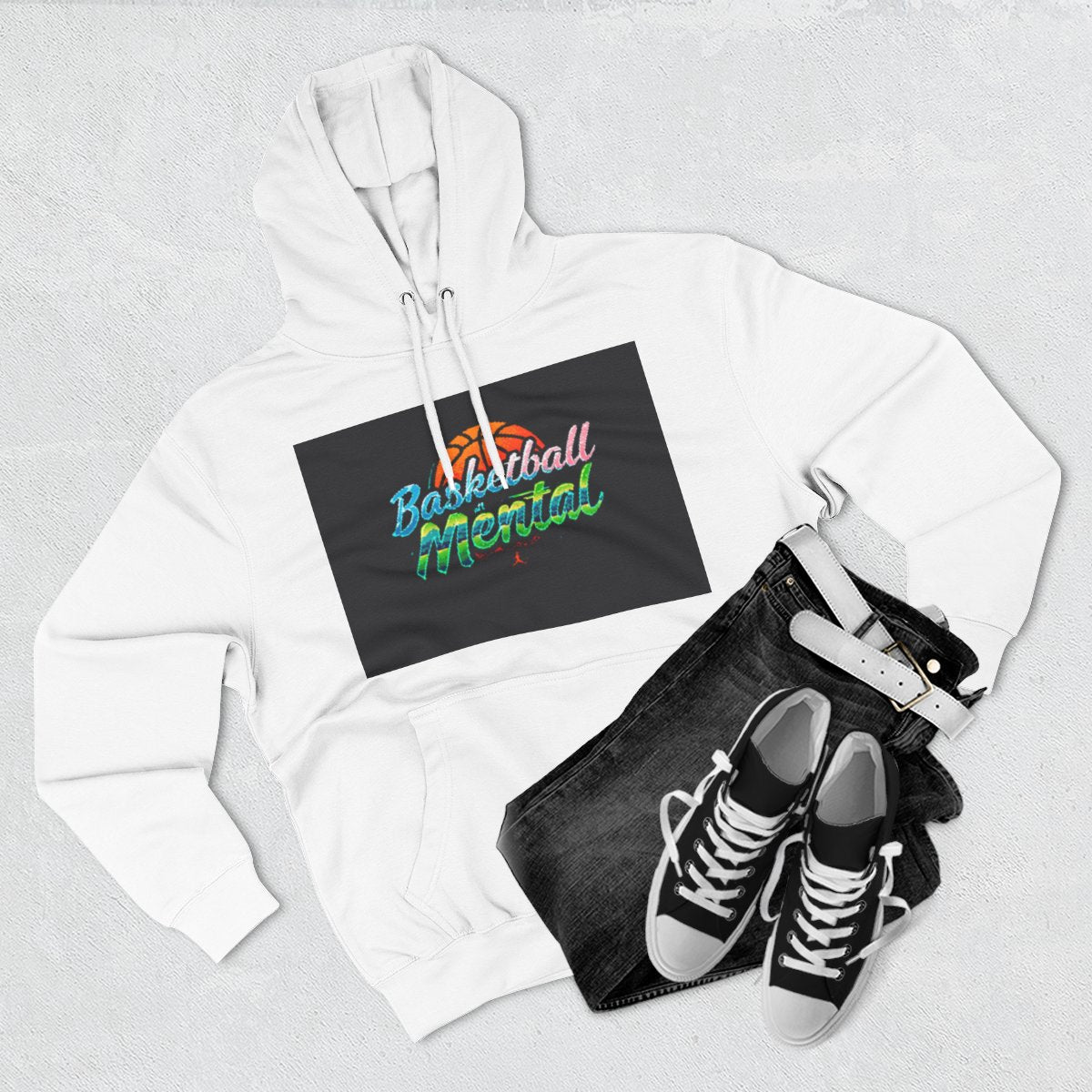 Color: White | Size: S | Product: Barbados Basketball Mental Hoodie | Category: Unisex