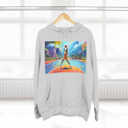 Color: Heather Grey | Size: S | Product: Basketball Action Dynamic Hoodie | Category: Unisex