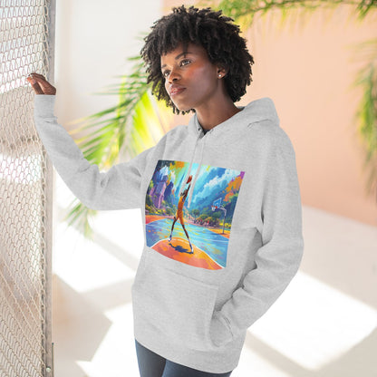 Color: Heather Grey | Size: S | Product: Basketball Action Dynamic Hoodie | Category: Unisex