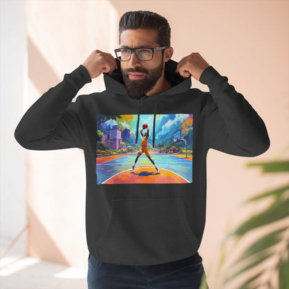 Color: Charcoal Heather | Size: S | Product: Basketball Action Dynamic Hoodie | Category: Unisex