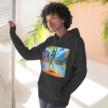 Color: Charcoal Heather | Size: S | Product: Basketball Action Dynamic Hoodie | Category: Unisex
