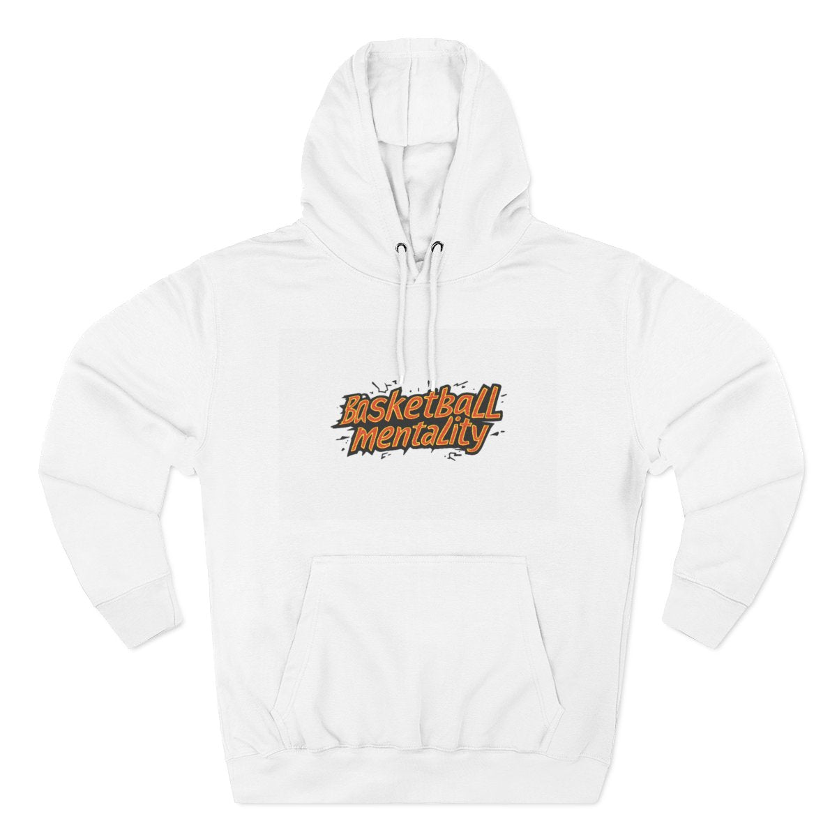 Color: White | Size: S | Product: Basketball Enthusiasm Typography Hoodie | Category: Unisex