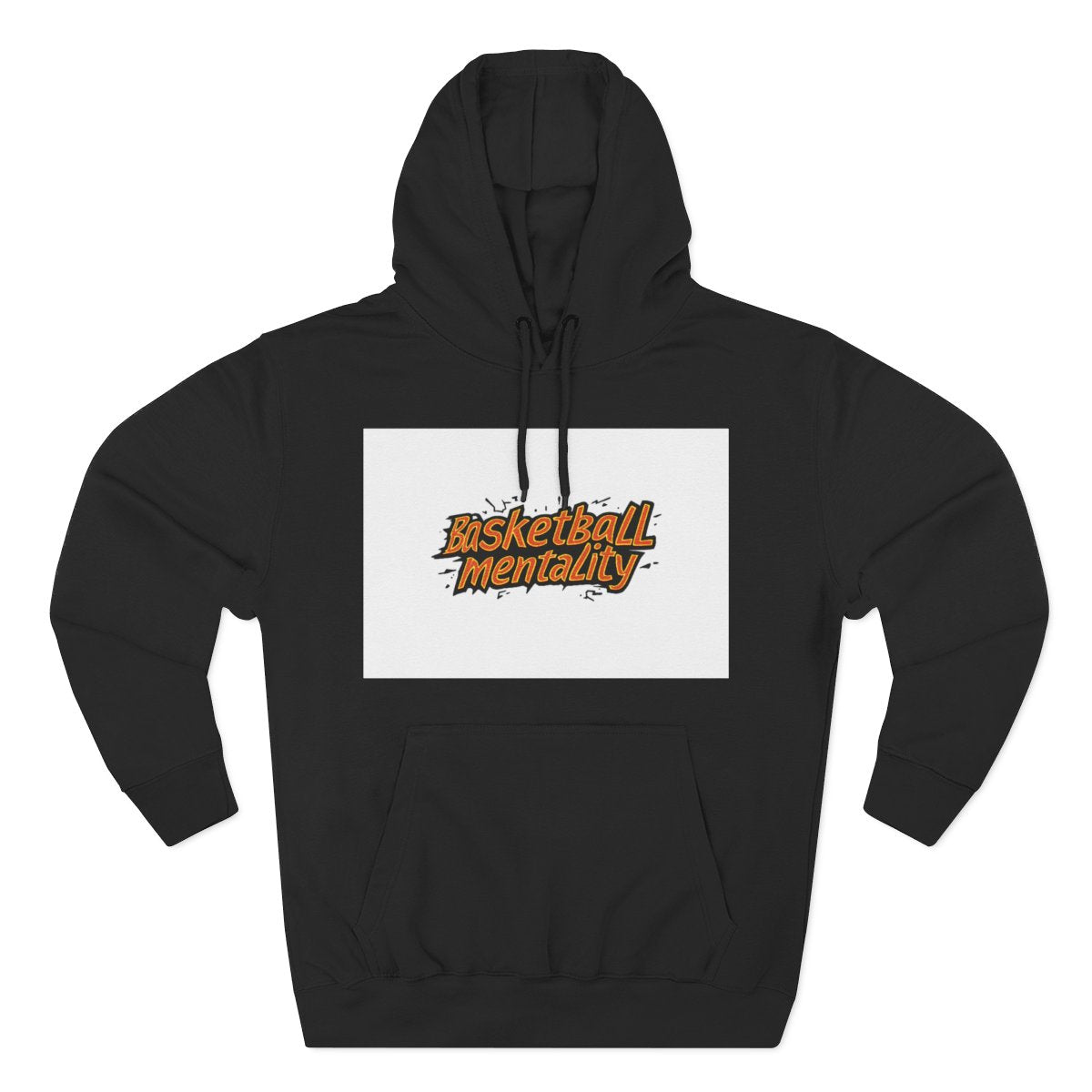 Color: Black | Size: S | Product: Basketball Enthusiasm Typography Hoodie | Category: Unisex