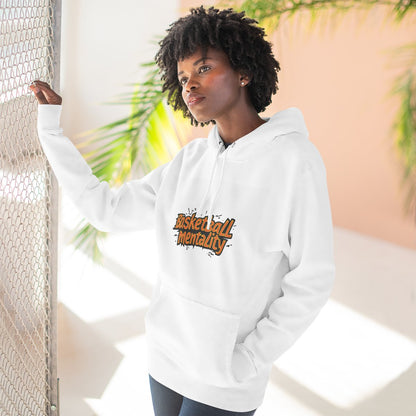 Color: White | Size: S | Product: Basketball Enthusiasm Typography Hoodie | Category: Unisex