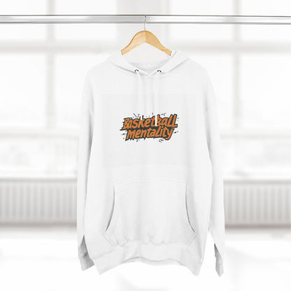Color: White | Size: S | Product: Basketball Enthusiasm Typography Hoodie | Category: Unisex