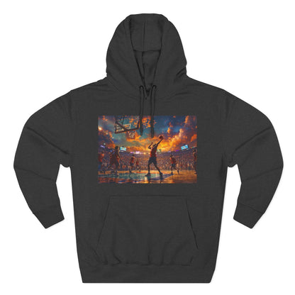 Color: Charcoal Heather | Size: S | Product: Basketball Game Vibrant Hoodie | Category: Unisex