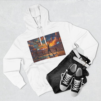 Color: White | Size: S | Product: Basketball Game Vibrant Hoodie | Category: Unisex