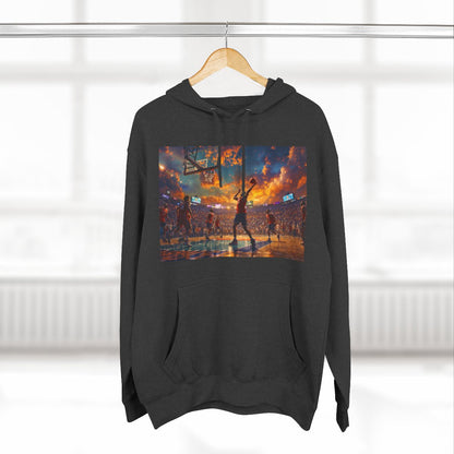 Color: Charcoal Heather | Size: S | Product: Basketball Game Vibrant Hoodie | Category: Unisex
