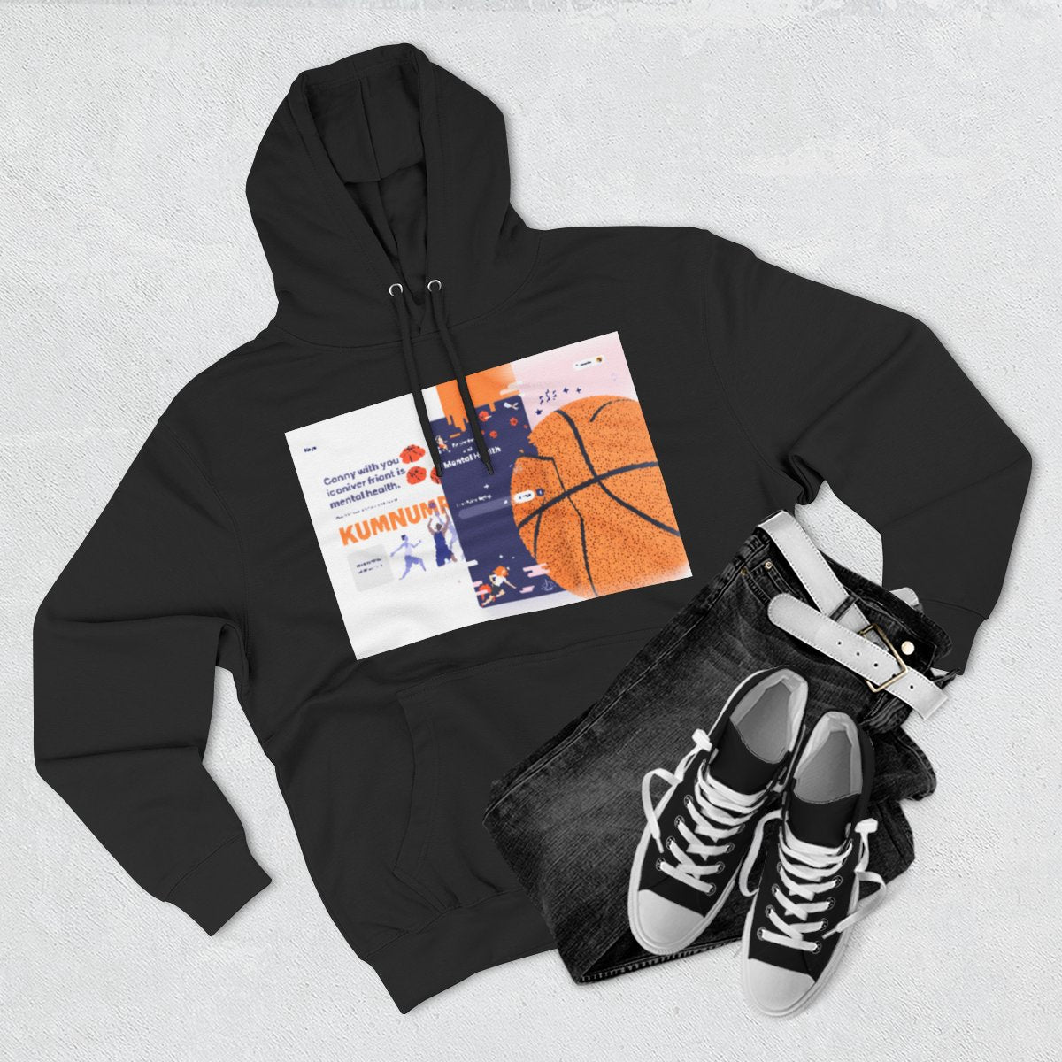 Color: Black | Size: S | Product: Basketball Mental Awareness Hoodie | Category: Unisex