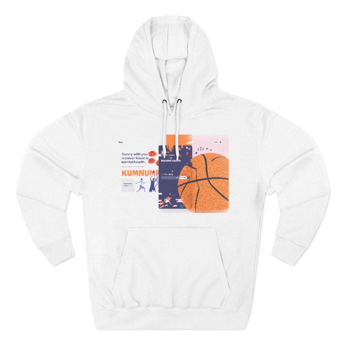 Color: White | Size: S | Product: Basketball Mental Awareness Hoodie | Category: Unisex