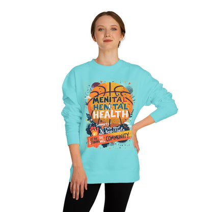 Color: Mint | Size: XS | Product: Basketball Mental Health Awareness Crewneck | Category: Unisex