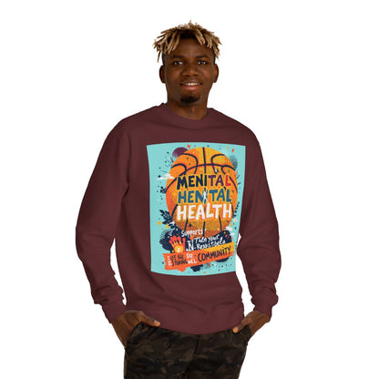 Color: Maroon | Size: XS | Product: Basketball Mental Health Awareness Crewneck | Category: Unisex