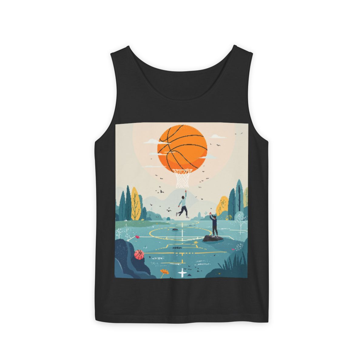 Color: Black | Size: XS | Product: Basketball Mental Health Conceptual Tanktop | Category: Unisex