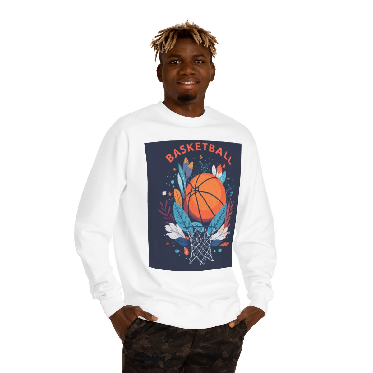 Color: White | Size: XS | Product: Basketball Mental Health Crewneck | Category: Unisex