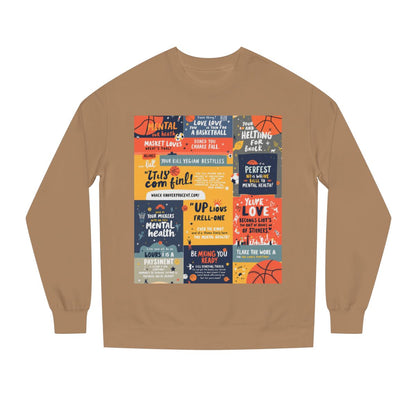 Color: Sandstone | Size: XS | Product: Basketball Mental Health Inspirational Crewneck | Category: Unisex