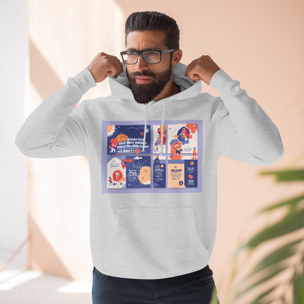 Color: Heather Grey | Size: S | Product: Basketball Mental Health Inspired Hoodie | Category: Unisex