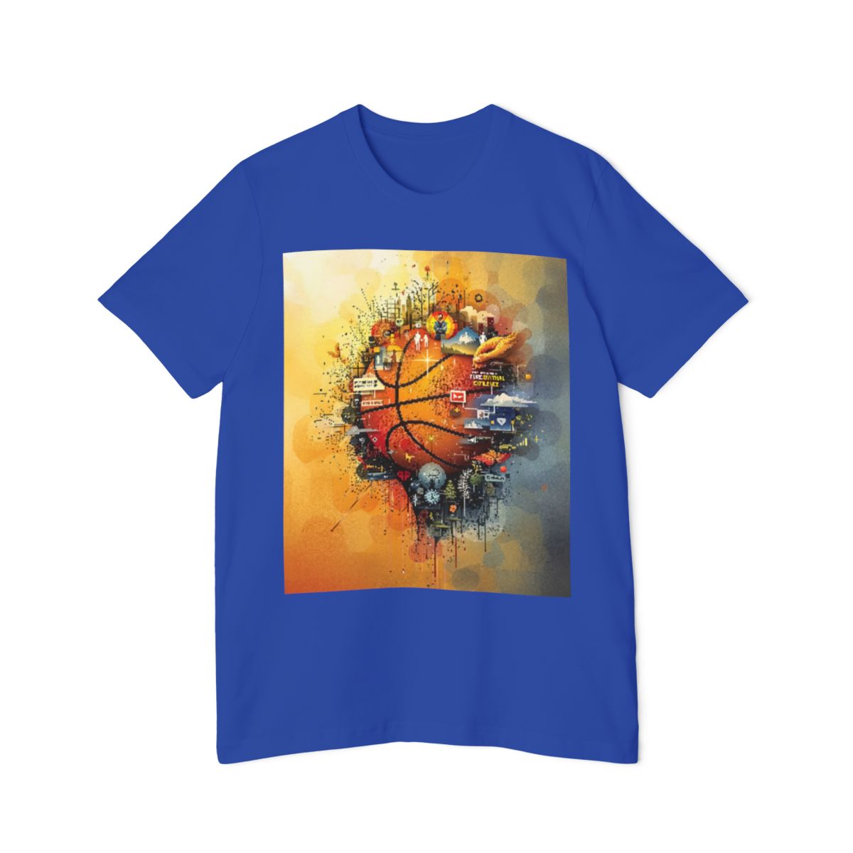 Color: True Royal | Size: XS | Product: Basketball Mental Resilience T-Shirt | Category: Unisex